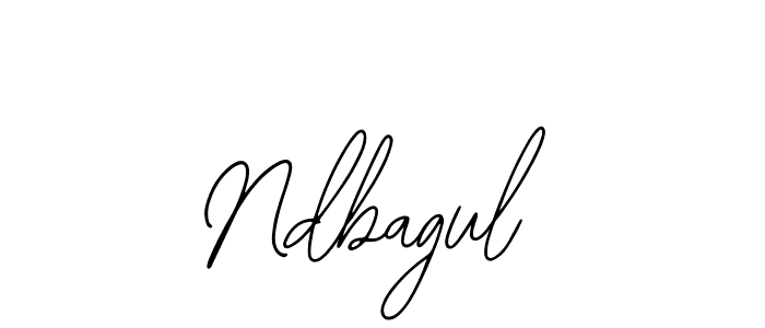 How to make Ndbagul name signature. Use Bearetta-2O07w style for creating short signs online. This is the latest handwritten sign. Ndbagul signature style 12 images and pictures png