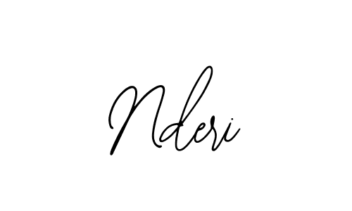 You should practise on your own different ways (Bearetta-2O07w) to write your name (Nderi) in signature. don't let someone else do it for you. Nderi signature style 12 images and pictures png