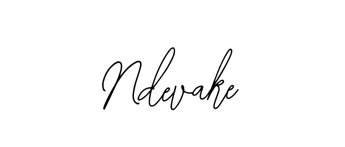 Use a signature maker to create a handwritten signature online. With this signature software, you can design (Bearetta-2O07w) your own signature for name Ndevake. Ndevake signature style 12 images and pictures png