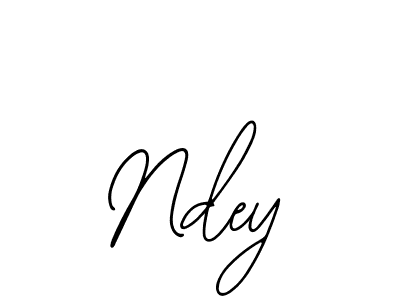 Make a beautiful signature design for name Ndey. With this signature (Bearetta-2O07w) style, you can create a handwritten signature for free. Ndey signature style 12 images and pictures png