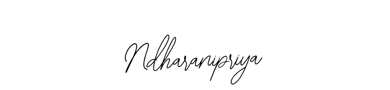 Also we have Ndharanipriya name is the best signature style. Create professional handwritten signature collection using Bearetta-2O07w autograph style. Ndharanipriya signature style 12 images and pictures png