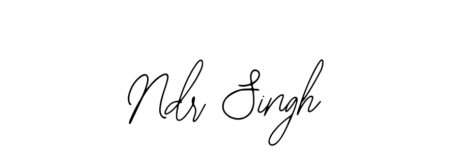 You should practise on your own different ways (Bearetta-2O07w) to write your name (Ndr Singh) in signature. don't let someone else do it for you. Ndr Singh signature style 12 images and pictures png