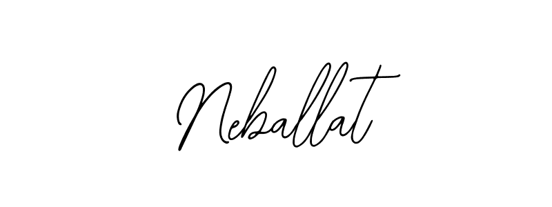 The best way (Bearetta-2O07w) to make a short signature is to pick only two or three words in your name. The name Neballat include a total of six letters. For converting this name. Neballat signature style 12 images and pictures png