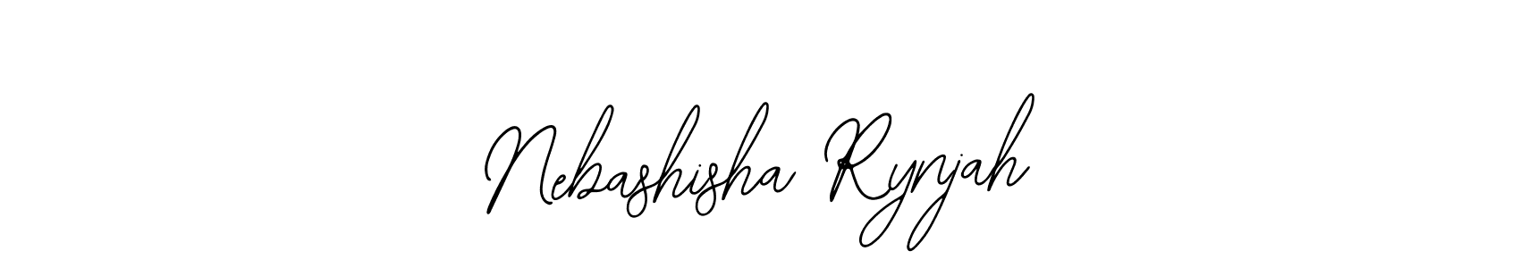 Make a beautiful signature design for name Nebashisha Rynjah. Use this online signature maker to create a handwritten signature for free. Nebashisha Rynjah signature style 12 images and pictures png