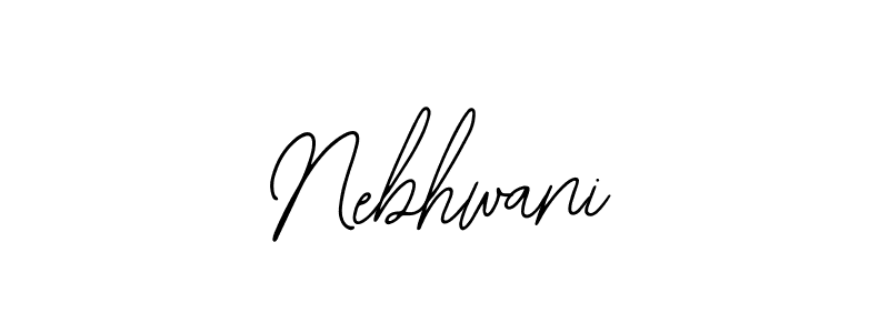 You should practise on your own different ways (Bearetta-2O07w) to write your name (Nebhwani) in signature. don't let someone else do it for you. Nebhwani signature style 12 images and pictures png