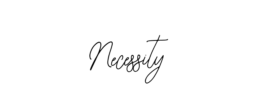 Necessity stylish signature style. Best Handwritten Sign (Bearetta-2O07w) for my name. Handwritten Signature Collection Ideas for my name Necessity. Necessity signature style 12 images and pictures png