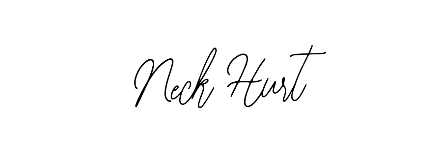 Also You can easily find your signature by using the search form. We will create Neck Hurt name handwritten signature images for you free of cost using Bearetta-2O07w sign style. Neck Hurt signature style 12 images and pictures png