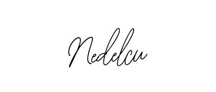 if you are searching for the best signature style for your name Nedelcu. so please give up your signature search. here we have designed multiple signature styles  using Bearetta-2O07w. Nedelcu signature style 12 images and pictures png