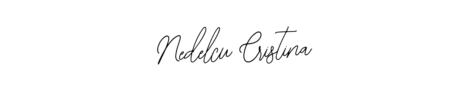 How to make Nedelcu Cristina name signature. Use Bearetta-2O07w style for creating short signs online. This is the latest handwritten sign. Nedelcu Cristina signature style 12 images and pictures png
