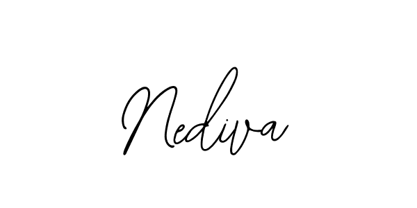 How to make Nediva signature? Bearetta-2O07w is a professional autograph style. Create handwritten signature for Nediva name. Nediva signature style 12 images and pictures png