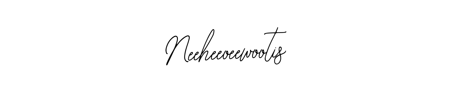 if you are searching for the best signature style for your name Neeheeoeewootis. so please give up your signature search. here we have designed multiple signature styles  using Bearetta-2O07w. Neeheeoeewootis signature style 12 images and pictures png