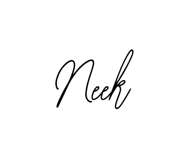 Bearetta-2O07w is a professional signature style that is perfect for those who want to add a touch of class to their signature. It is also a great choice for those who want to make their signature more unique. Get Neek name to fancy signature for free. Neek signature style 12 images and pictures png