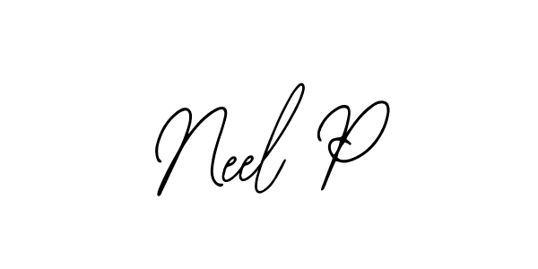 How to make Neel P signature? Bearetta-2O07w is a professional autograph style. Create handwritten signature for Neel P name. Neel P signature style 12 images and pictures png