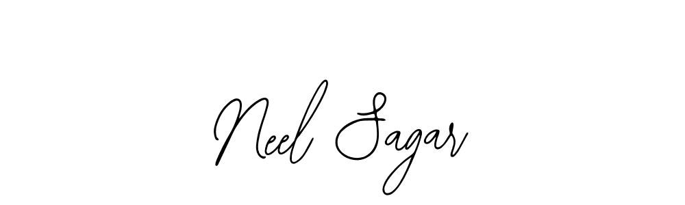 How to make Neel Sagar name signature. Use Bearetta-2O07w style for creating short signs online. This is the latest handwritten sign. Neel Sagar signature style 12 images and pictures png