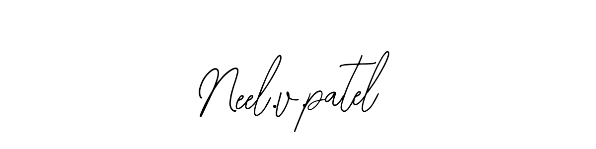 Here are the top 10 professional signature styles for the name Neel.v.patel. These are the best autograph styles you can use for your name. Neel.v.patel signature style 12 images and pictures png