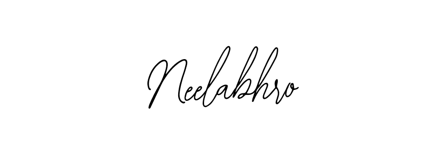 Bearetta-2O07w is a professional signature style that is perfect for those who want to add a touch of class to their signature. It is also a great choice for those who want to make their signature more unique. Get Neelabhro name to fancy signature for free. Neelabhro signature style 12 images and pictures png
