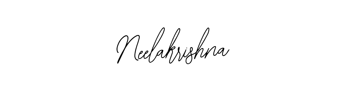 You should practise on your own different ways (Bearetta-2O07w) to write your name (Neelakrishna) in signature. don't let someone else do it for you. Neelakrishna signature style 12 images and pictures png