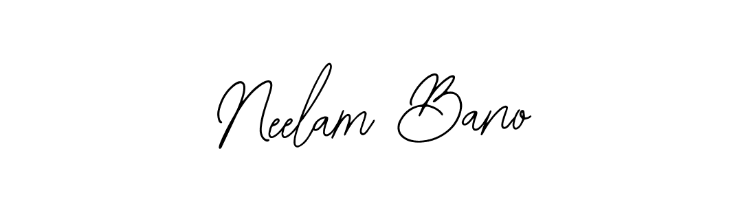 Use a signature maker to create a handwritten signature online. With this signature software, you can design (Bearetta-2O07w) your own signature for name Neelam Bano. Neelam Bano signature style 12 images and pictures png