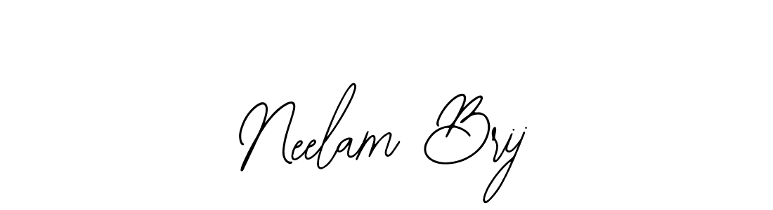 Make a beautiful signature design for name Neelam Brij. Use this online signature maker to create a handwritten signature for free. Neelam Brij signature style 12 images and pictures png