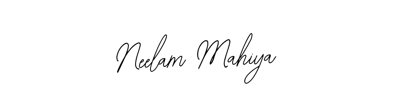Also You can easily find your signature by using the search form. We will create Neelam Mahiya name handwritten signature images for you free of cost using Bearetta-2O07w sign style. Neelam Mahiya signature style 12 images and pictures png