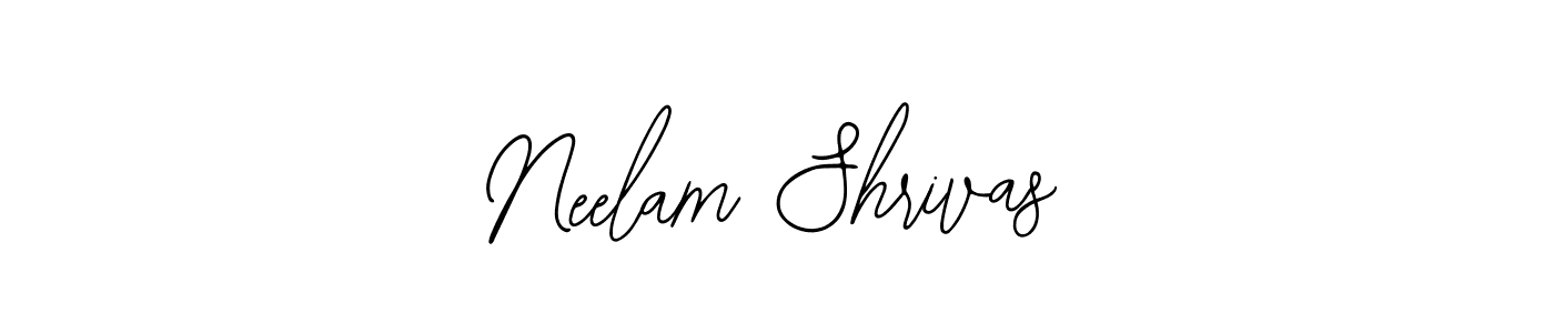 if you are searching for the best signature style for your name Neelam Shrivas. so please give up your signature search. here we have designed multiple signature styles  using Bearetta-2O07w. Neelam Shrivas signature style 12 images and pictures png