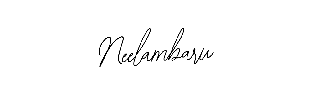 Design your own signature with our free online signature maker. With this signature software, you can create a handwritten (Bearetta-2O07w) signature for name Neelambaru. Neelambaru signature style 12 images and pictures png