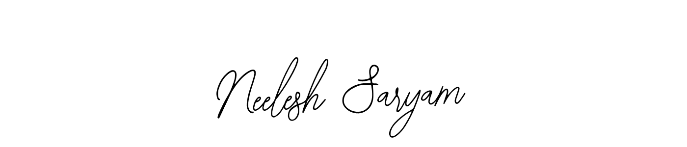 Make a beautiful signature design for name Neelesh Saryam. Use this online signature maker to create a handwritten signature for free. Neelesh Saryam signature style 12 images and pictures png