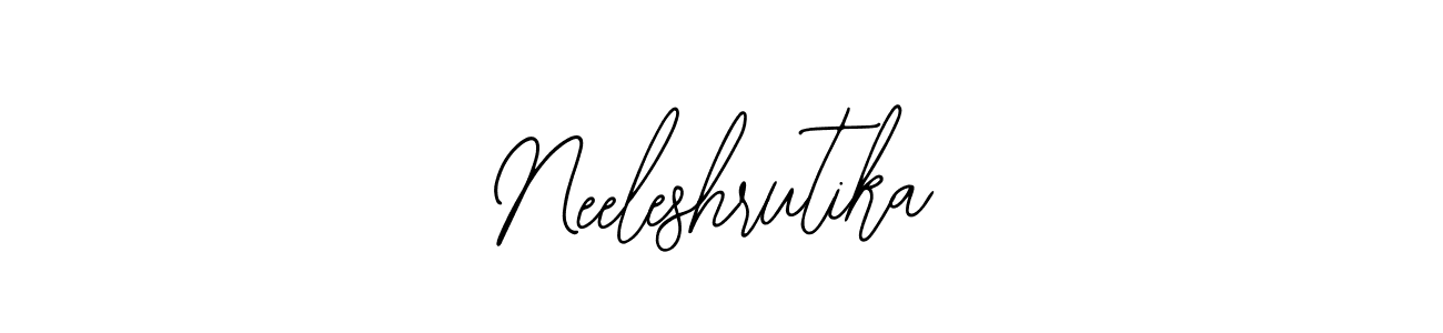 Use a signature maker to create a handwritten signature online. With this signature software, you can design (Bearetta-2O07w) your own signature for name Neeleshrutika. Neeleshrutika signature style 12 images and pictures png