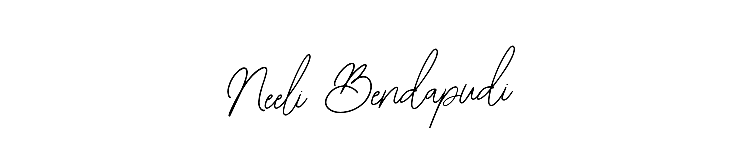 Similarly Bearetta-2O07w is the best handwritten signature design. Signature creator online .You can use it as an online autograph creator for name Neeli Bendapudi. Neeli Bendapudi signature style 12 images and pictures png