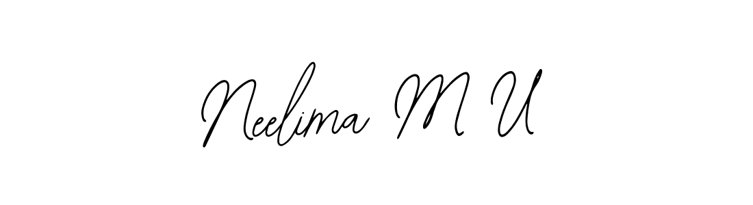 How to Draw Neelima M U signature style? Bearetta-2O07w is a latest design signature styles for name Neelima M U. Neelima M U signature style 12 images and pictures png