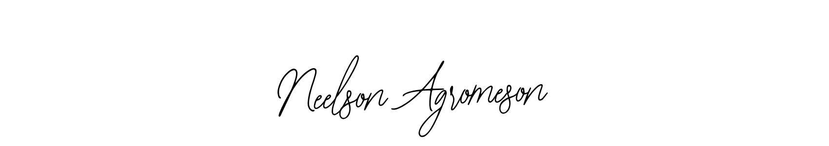 The best way (Bearetta-2O07w) to make a short signature is to pick only two or three words in your name. The name Neelson Agromeson include a total of six letters. For converting this name. Neelson Agromeson signature style 12 images and pictures png