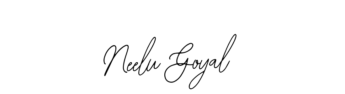 if you are searching for the best signature style for your name Neelu Goyal. so please give up your signature search. here we have designed multiple signature styles  using Bearetta-2O07w. Neelu Goyal signature style 12 images and pictures png