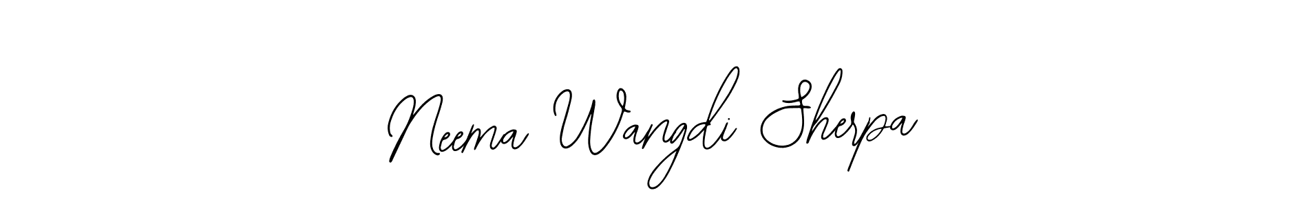 Make a short Neema Wangdi Sherpa signature style. Manage your documents anywhere anytime using Bearetta-2O07w. Create and add eSignatures, submit forms, share and send files easily. Neema Wangdi Sherpa signature style 12 images and pictures png