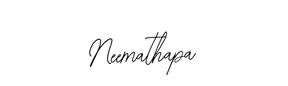 Make a beautiful signature design for name Neemathapa. With this signature (Bearetta-2O07w) style, you can create a handwritten signature for free. Neemathapa signature style 12 images and pictures png