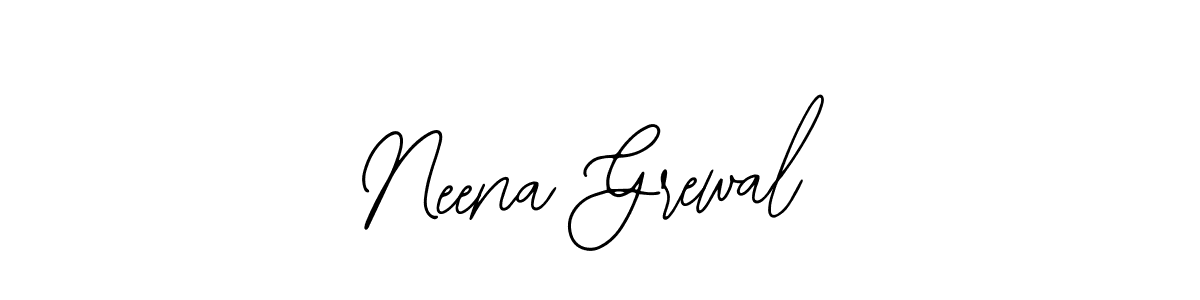 How to make Neena Grewal name signature. Use Bearetta-2O07w style for creating short signs online. This is the latest handwritten sign. Neena Grewal signature style 12 images and pictures png