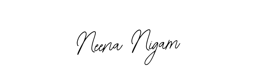 Make a beautiful signature design for name Neena Nigam. Use this online signature maker to create a handwritten signature for free. Neena Nigam signature style 12 images and pictures png