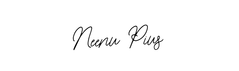 Use a signature maker to create a handwritten signature online. With this signature software, you can design (Bearetta-2O07w) your own signature for name Neenu Pius. Neenu Pius signature style 12 images and pictures png