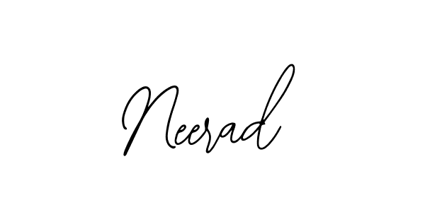 Design your own signature with our free online signature maker. With this signature software, you can create a handwritten (Bearetta-2O07w) signature for name Neerad. Neerad signature style 12 images and pictures png