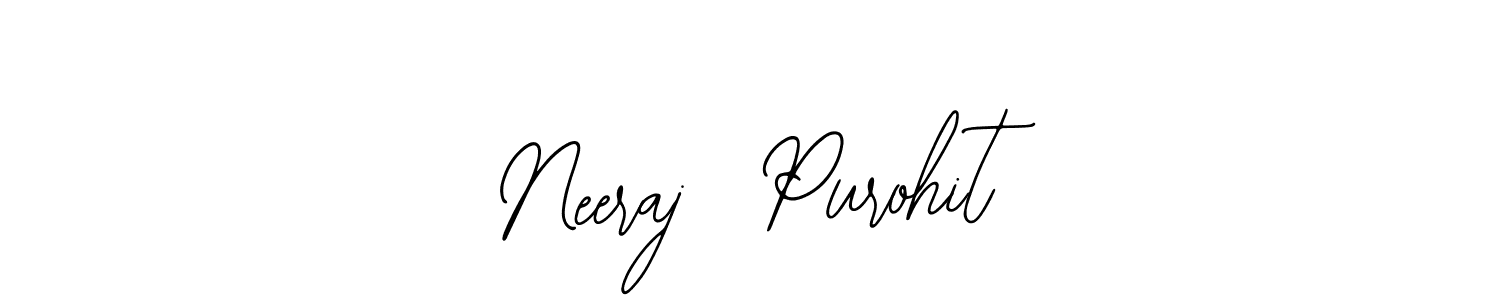 Design your own signature with our free online signature maker. With this signature software, you can create a handwritten (Bearetta-2O07w) signature for name Neeraj  Purohit. Neeraj  Purohit signature style 12 images and pictures png