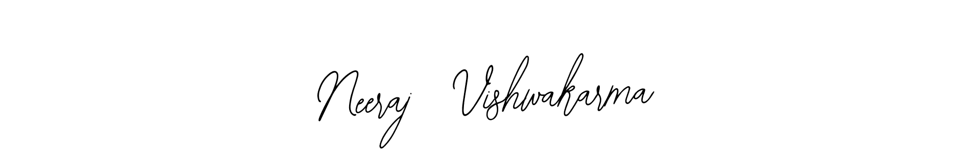 Create a beautiful signature design for name Neeraj  Vishwakarma. With this signature (Bearetta-2O07w) fonts, you can make a handwritten signature for free. Neeraj  Vishwakarma signature style 12 images and pictures png