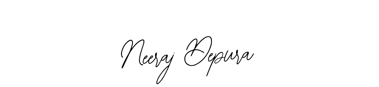 The best way (Bearetta-2O07w) to make a short signature is to pick only two or three words in your name. The name Neeraj Depura include a total of six letters. For converting this name. Neeraj Depura signature style 12 images and pictures png