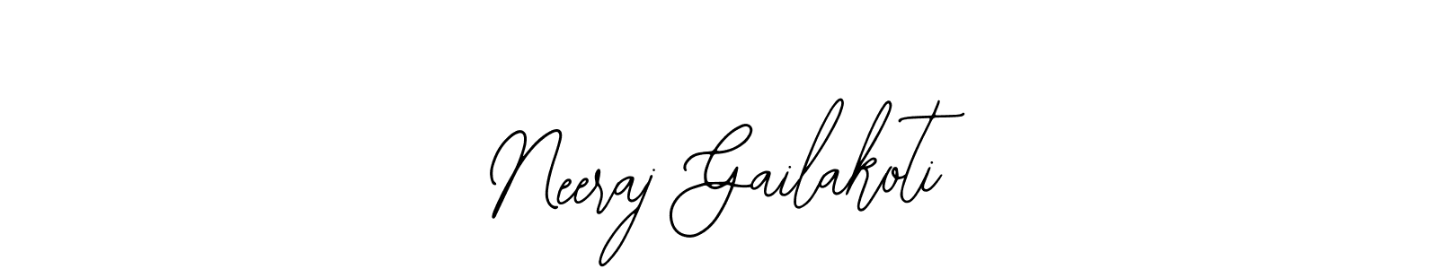 You should practise on your own different ways (Bearetta-2O07w) to write your name (Neeraj Gailakoti) in signature. don't let someone else do it for you. Neeraj Gailakoti signature style 12 images and pictures png