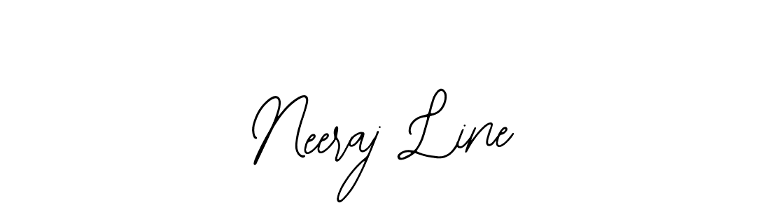 How to make Neeraj Line name signature. Use Bearetta-2O07w style for creating short signs online. This is the latest handwritten sign. Neeraj Line signature style 12 images and pictures png