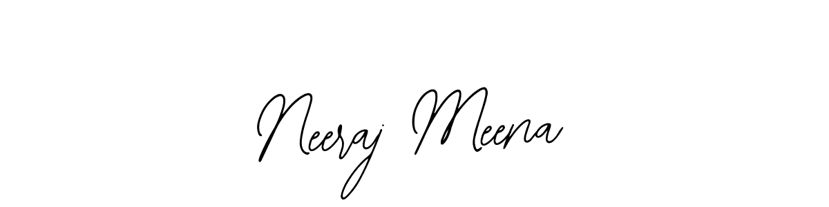 You should practise on your own different ways (Bearetta-2O07w) to write your name (Neeraj Meena) in signature. don't let someone else do it for you. Neeraj Meena signature style 12 images and pictures png
