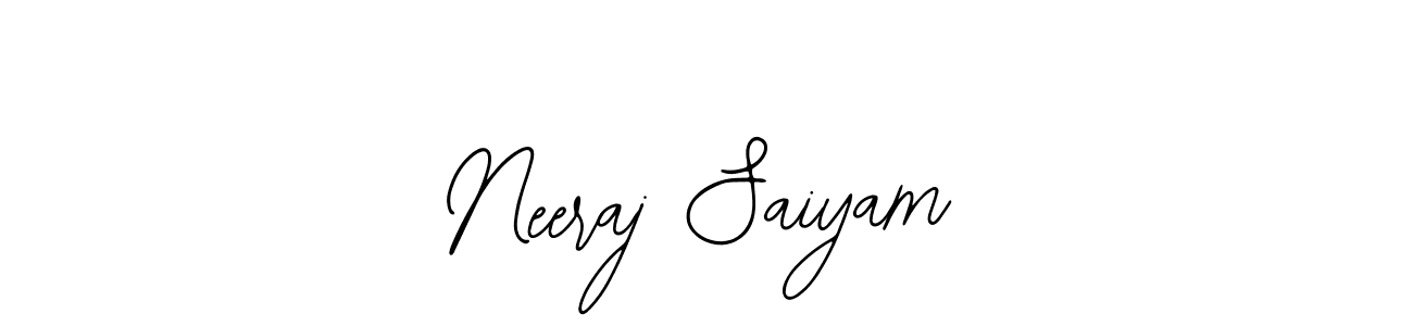 Neeraj Saiyam stylish signature style. Best Handwritten Sign (Bearetta-2O07w) for my name. Handwritten Signature Collection Ideas for my name Neeraj Saiyam. Neeraj Saiyam signature style 12 images and pictures png