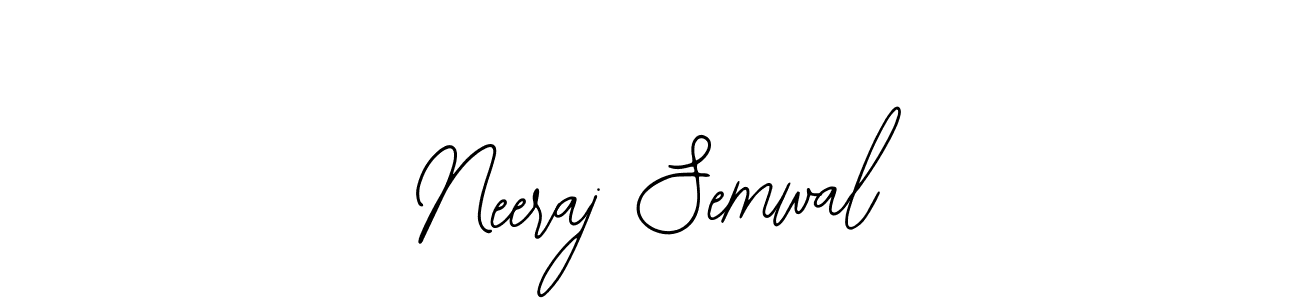 Bearetta-2O07w is a professional signature style that is perfect for those who want to add a touch of class to their signature. It is also a great choice for those who want to make their signature more unique. Get Neeraj Semwal name to fancy signature for free. Neeraj Semwal signature style 12 images and pictures png