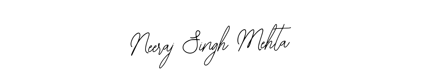 Also we have Neeraj Singh Mehta name is the best signature style. Create professional handwritten signature collection using Bearetta-2O07w autograph style. Neeraj Singh Mehta signature style 12 images and pictures png