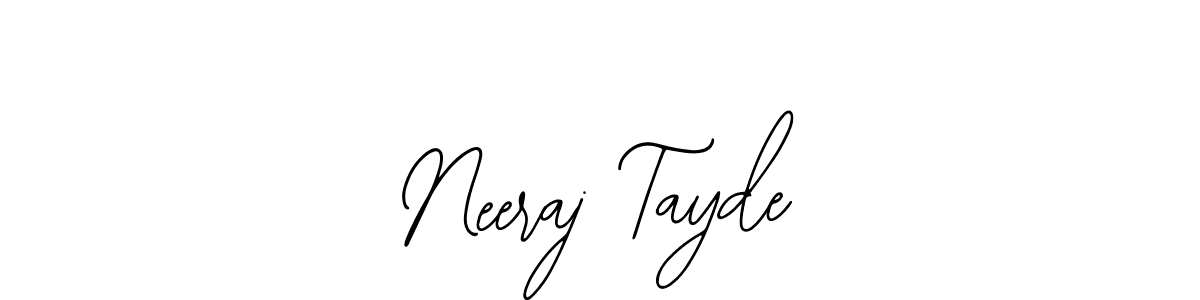 This is the best signature style for the Neeraj Tayde name. Also you like these signature font (Bearetta-2O07w). Mix name signature. Neeraj Tayde signature style 12 images and pictures png