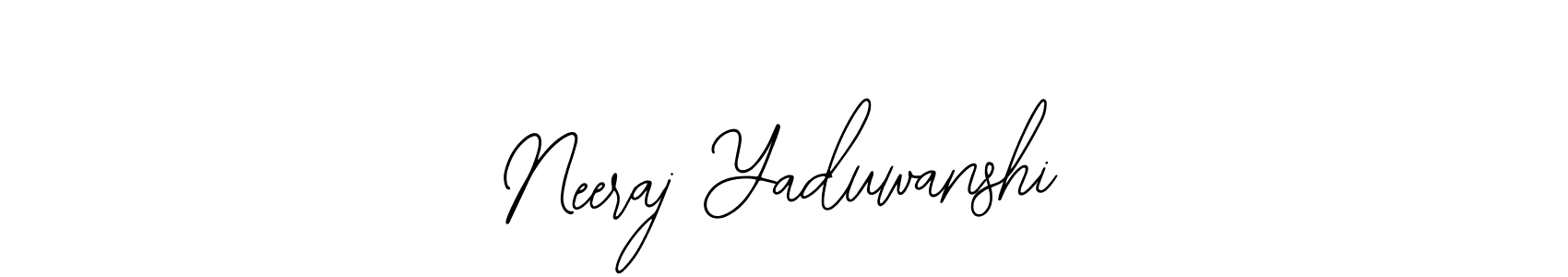 How to make Neeraj Yaduwanshi signature? Bearetta-2O07w is a professional autograph style. Create handwritten signature for Neeraj Yaduwanshi name. Neeraj Yaduwanshi signature style 12 images and pictures png