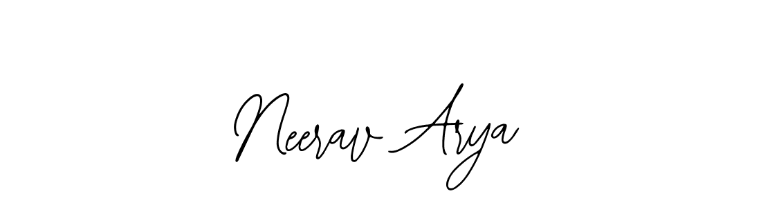 Use a signature maker to create a handwritten signature online. With this signature software, you can design (Bearetta-2O07w) your own signature for name Neerav Arya. Neerav Arya signature style 12 images and pictures png